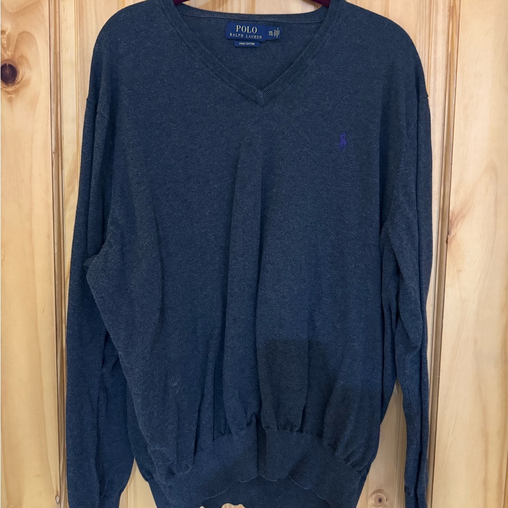 Polo by Ralph Lauren Men's Charcoal Gray Sweater Size XXL